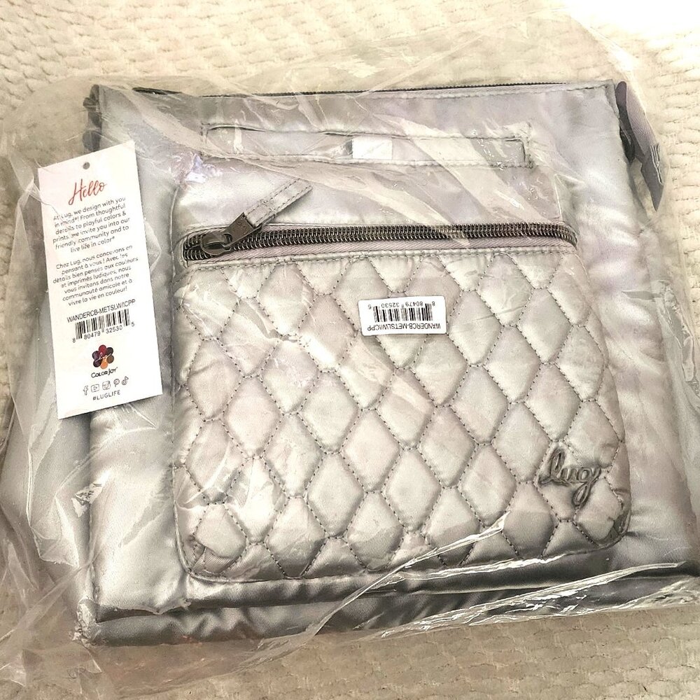 LUG Wander Crossbody Bag - Metallic Silver - Picture 4 of 5